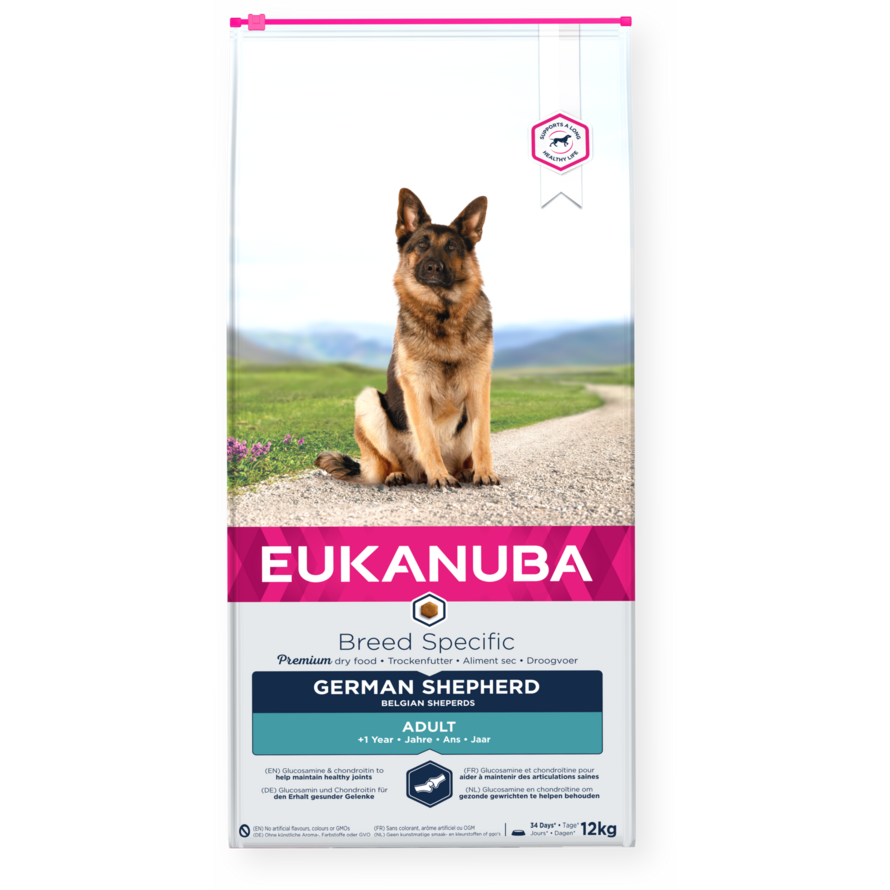 EUKANUBA dry dog food (kibble) for adult German Shepherds