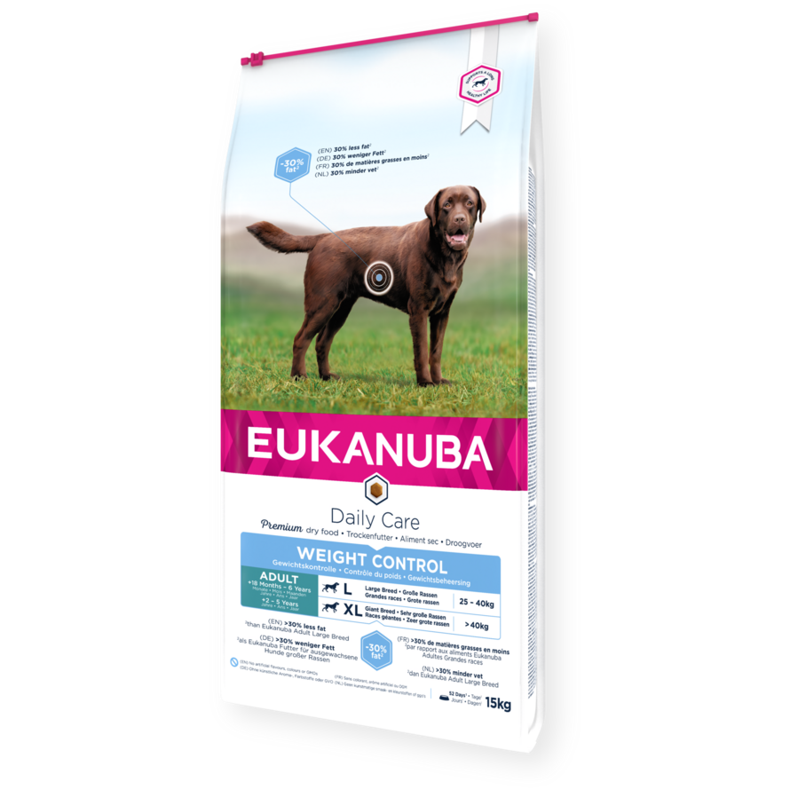 Eukanuba Daily Care dry dog food (kibble) for adult large breed dogs weight control